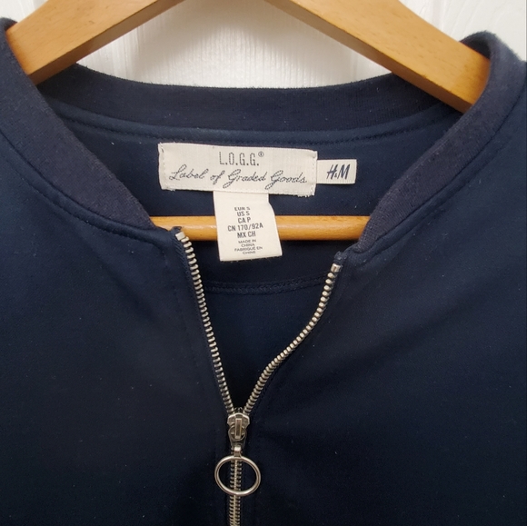 Denim Blue Men's bomber jacket - Picture 3 of 3